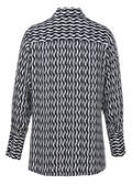 Print-Hemdbluse aus fließender Viskose / 