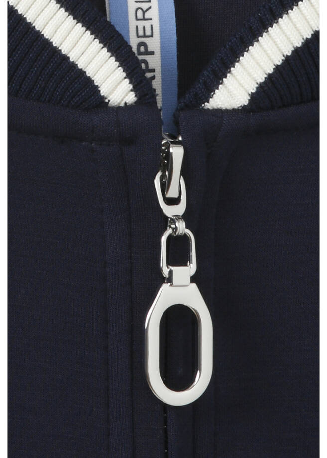 Stilvolles Halbarm-Sweatshirt mit Zipper / 