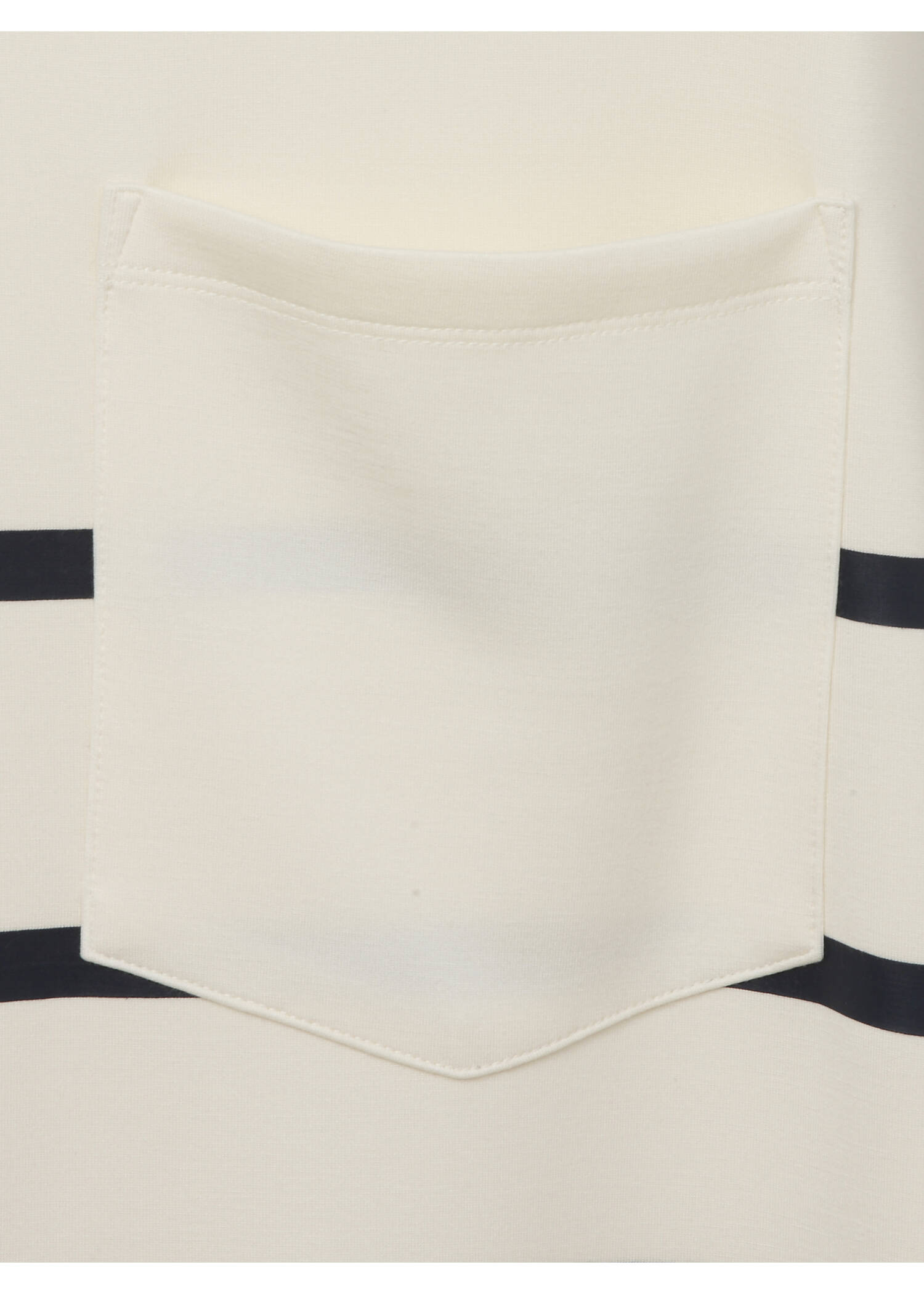 Exklusives Sweatshirt mit Streifenmuster und Tasche / 