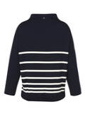 Exklusives Sweatshirt mit Streifenmuster und Tasche / 