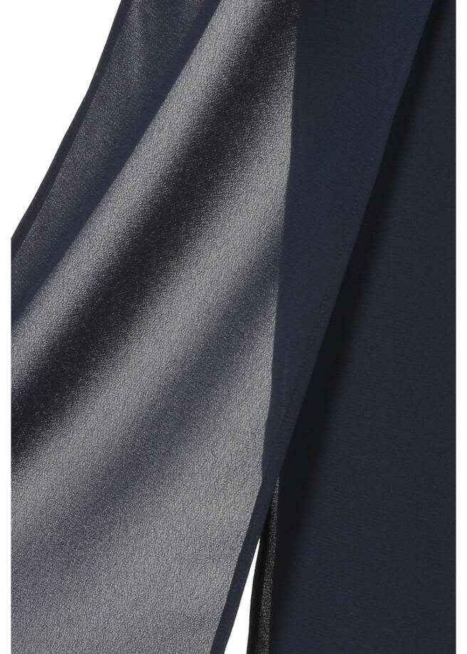 Dunkelblaue Kombihose / Hosenrock Zweilagig /