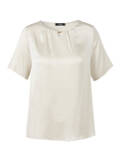 Edle Satin Halbarm-Bluse matt glänzend /