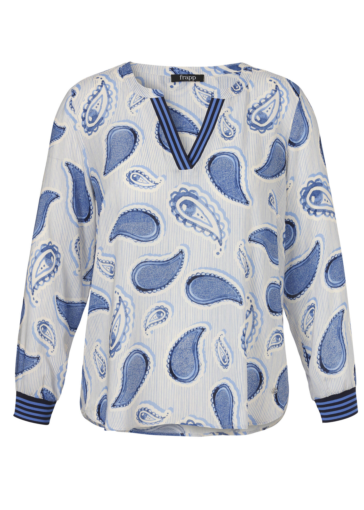 Feminine Viskosebluse mit Paisleymuster / 