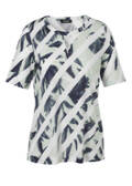 Edles Print-Shirt mit Cut Out / 