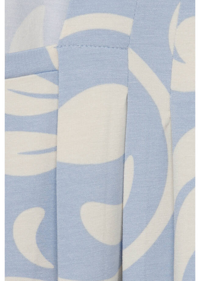 1/2-Arm Print-Shirt mit asymmetrischem Ausschnitt / 