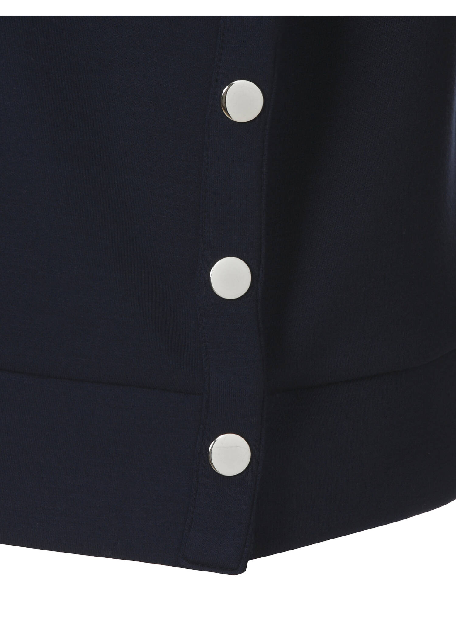 Softes Sweatshirt mit gesticktem Ton-in-Ton Motiv am Rücken / 