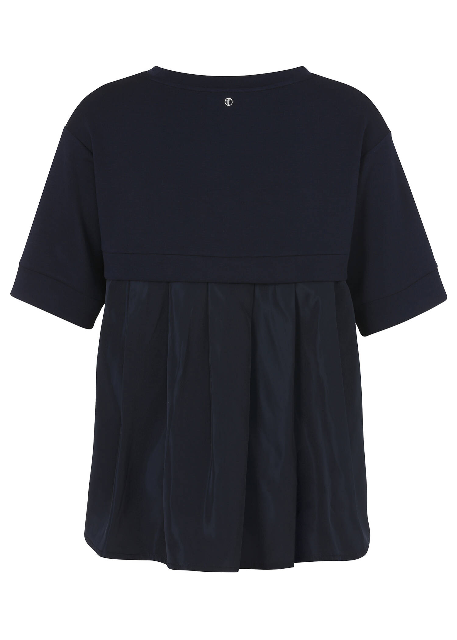 Einzigartiges 1/2-Arm Sweatshirt mit Blusenteil am Rücken / 