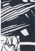 Zarte Print-Viskosebluse im leichten A-Schnitt Navy / Offwhite /