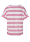 Softes Kurzarm-Sweatshirt mit Streifen /