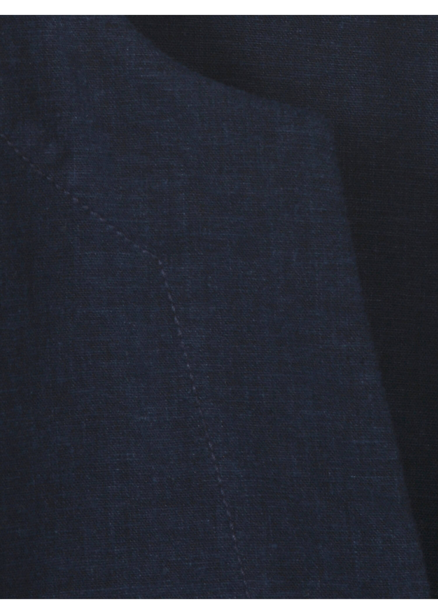 Leichte Premium Halbarmbluse Leinenmix Navy /