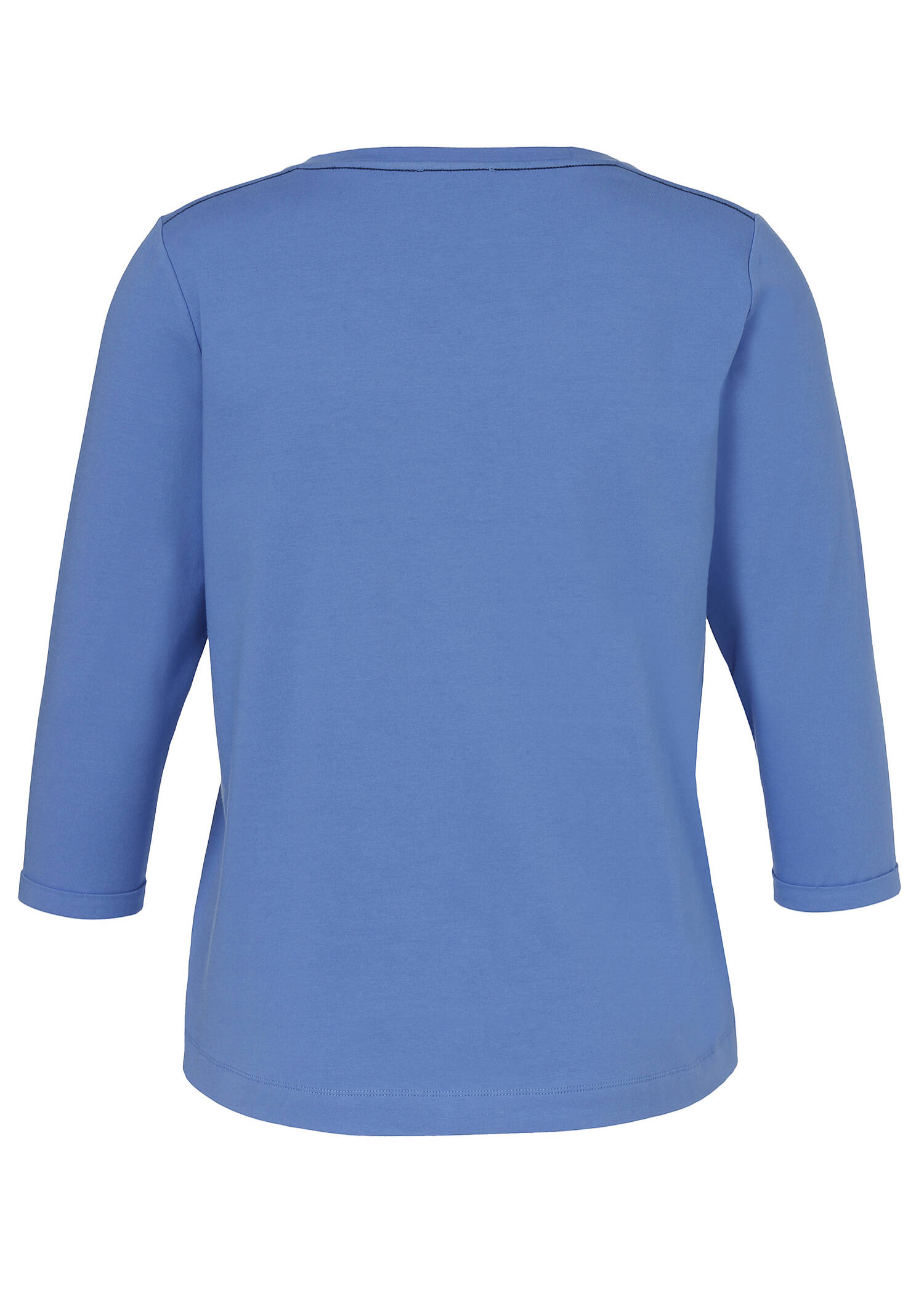 Softes 3/4-Arm Baumwoll-Jersey Shirt mit Motto-Print Blue / Navy /