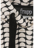 Edles Kapuzen-Sweatshirt mit Bicolor-Print Schwarz / Sand /