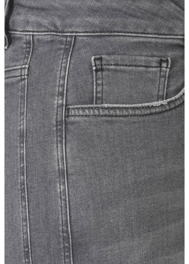 Knöchellange 5-Pocket Jeans mit Powerstretch Light Used / Anthrazit /