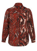 Fashionista's Stehkragen-Bluse mit abnehmbarer Schluppe /