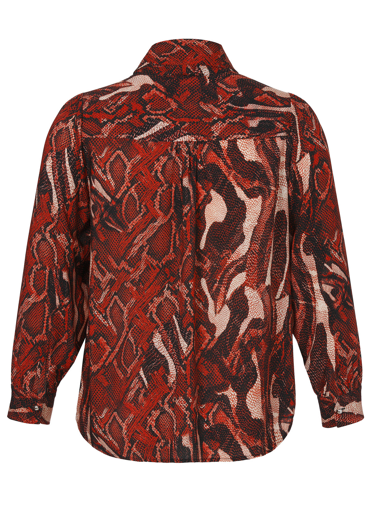 Fashionista's Stehkragen-Bluse mit abnehmbarer Schluppe /