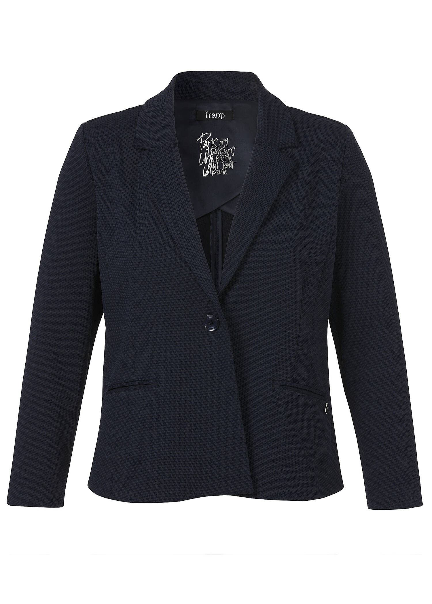 Chic & Casual Blazer mit Strukturmuster / 