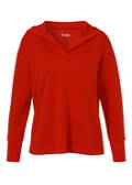 Chic & Casual Sweatshirt mit Kapuze in Rot /