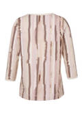 Softes 3/4-Arm Baumwoll-Jersey Shirt in femininer Farbharmonie /