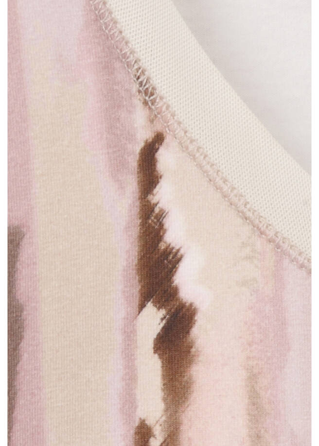 Softes 3/4-Arm Baumwoll-Jersey Shirt in femininer Farbharmonie /