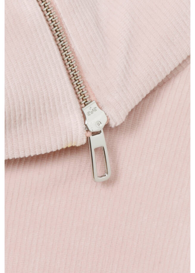 Feminines Sweatshirt mit softer Rippstruktur /