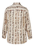 Edle Viskose-Print-Bluse mit abnehmbarer Schleife /