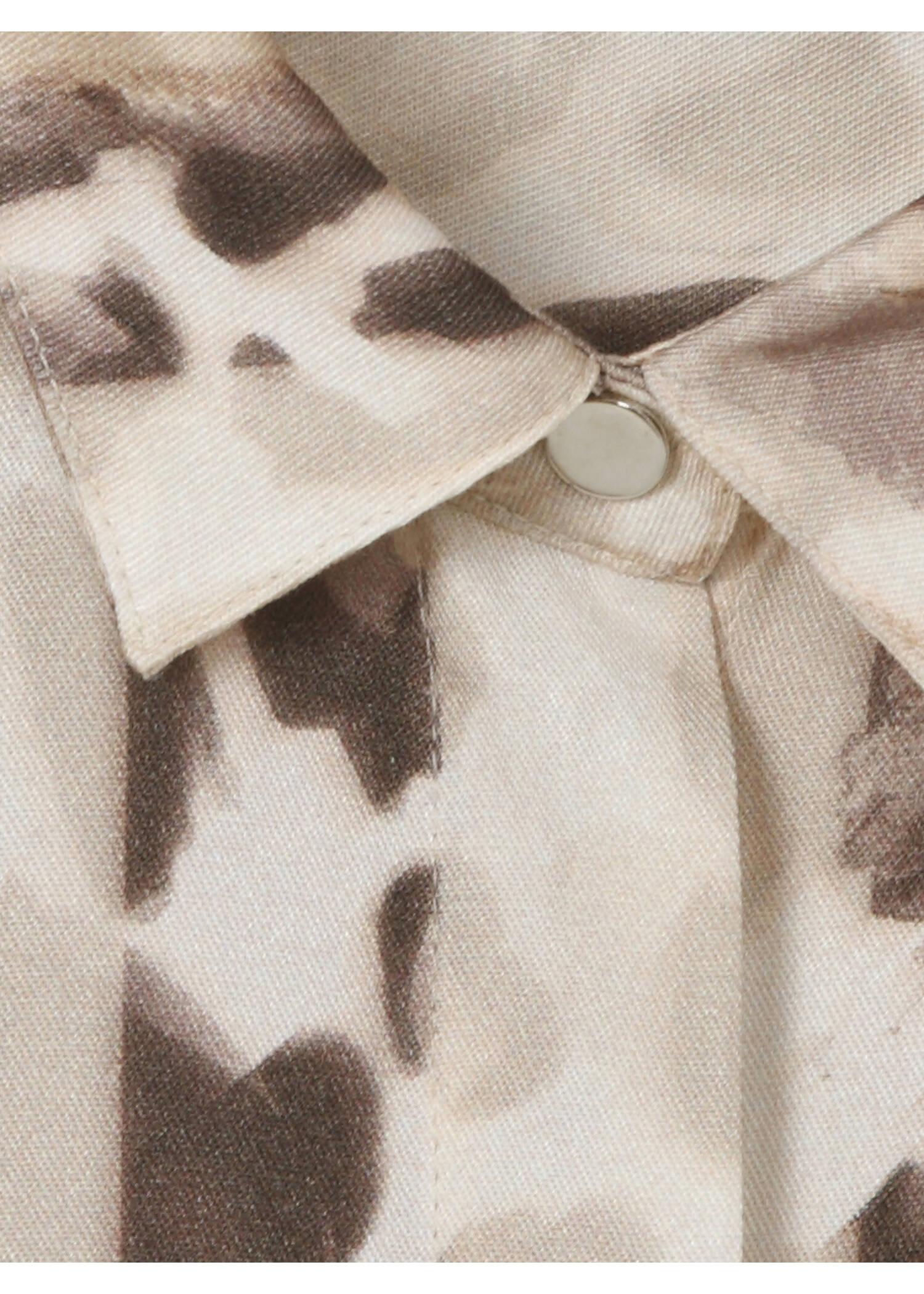 Edle Viskose-Print-Bluse mit abnehmbarer Schleife /