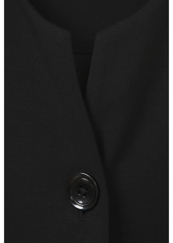 Edle 3/4-Arm Sweat-Jacke, leicht ausgestellt /
