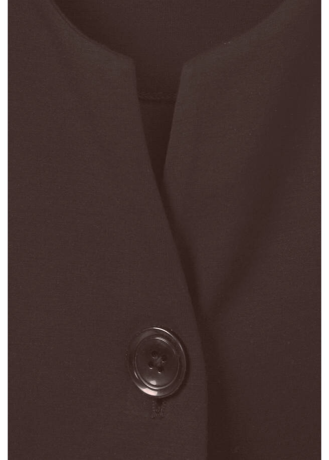 Edle 3/4-Arm Sweat-Jacke, leicht ausgestellt / 