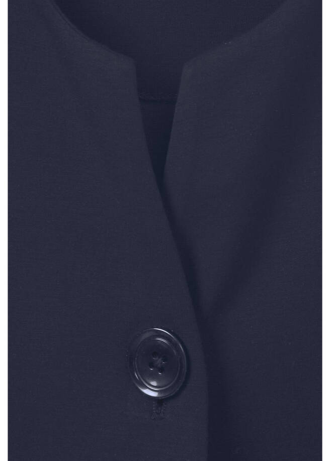 Edle 3/4-Arm Sweat-Jacke, leicht ausgestellt /