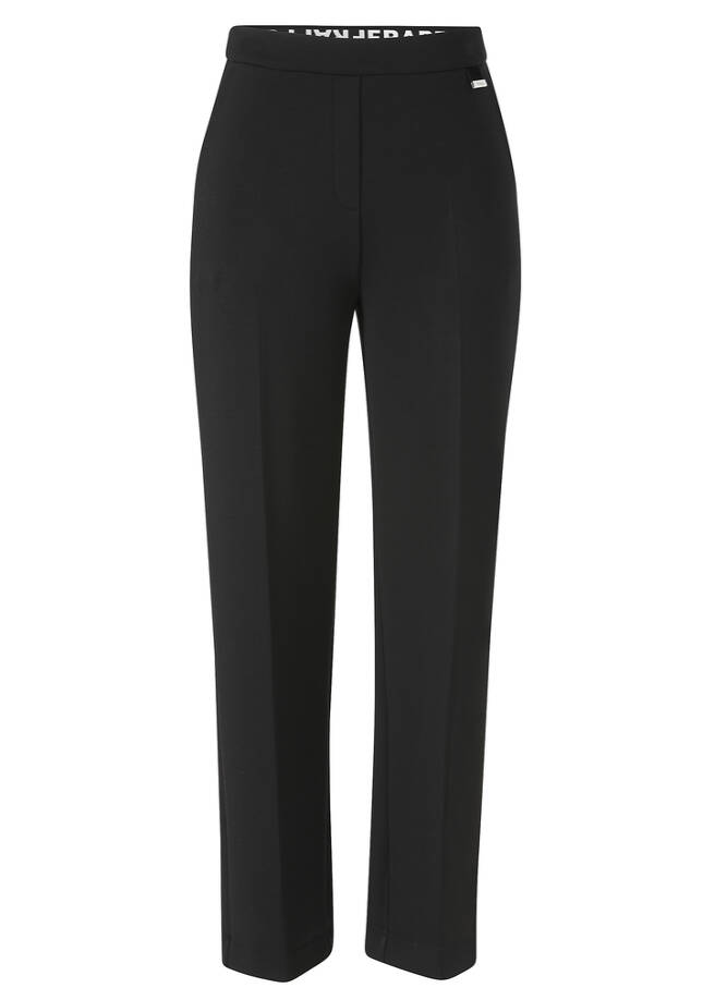 Knöchellange Kombi-Hose Schwarz black Frontansicht