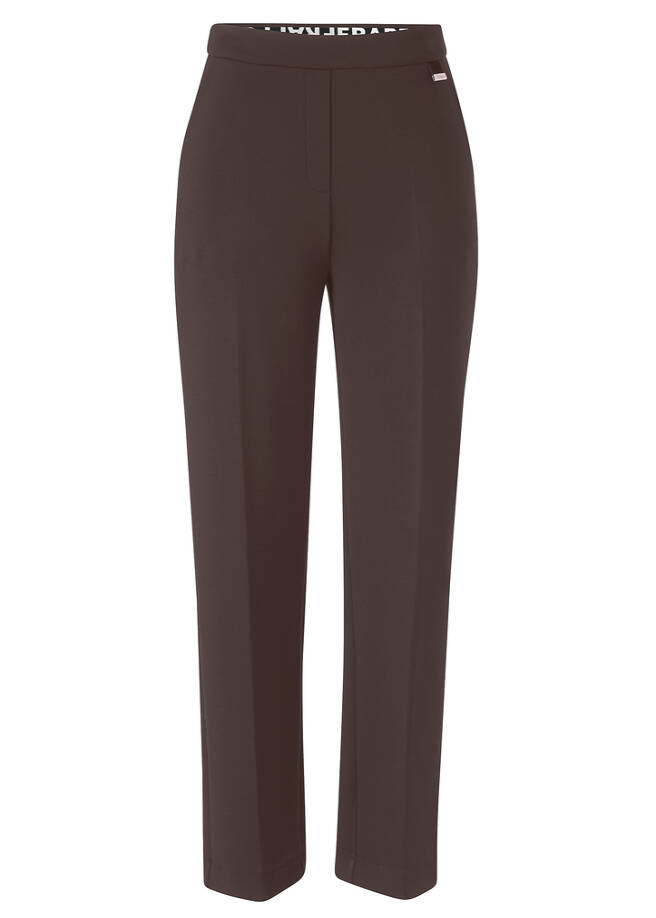 Knöchellange Kombi-Hose Schwarz chocolate Frontansicht