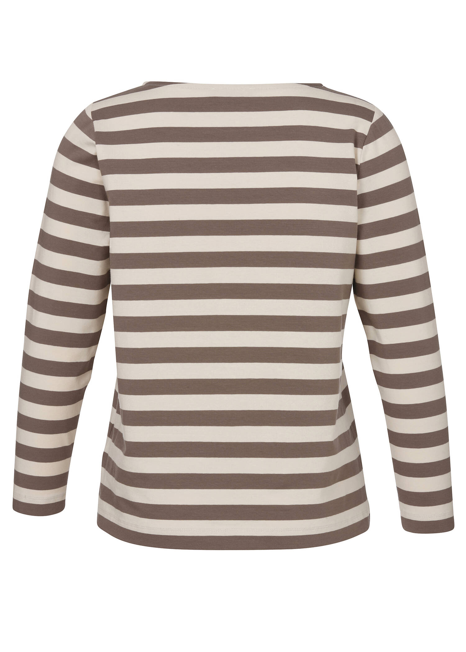 Softes Baumwoll-Jersey Langarm-Shirt mit Streifenmuster /