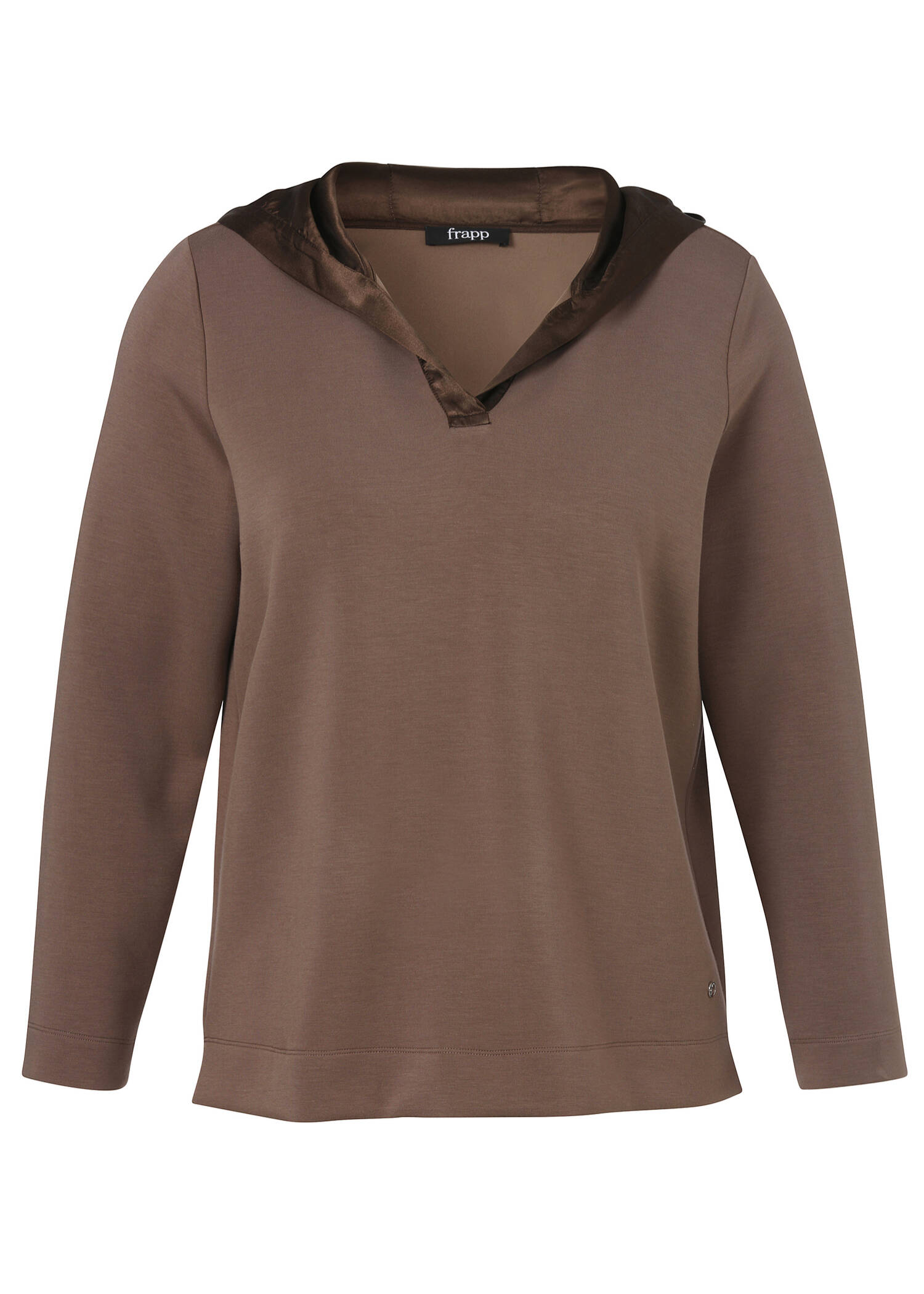 Softes Sweatshirt mit Satin-gefütterter Kapuze / 